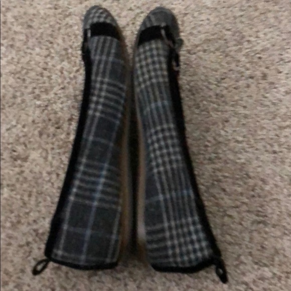 Fabric plaid flats - Picture 5 of 8